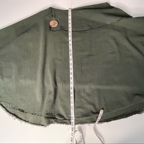 Poncho TRIBU 100% Cotton Raw Edge Serape - Picture 6 of 6